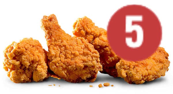 Crispy Hotwings 5 stuks no 5