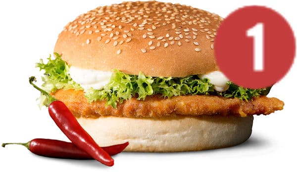 Hot- Kipburger spicy no 1